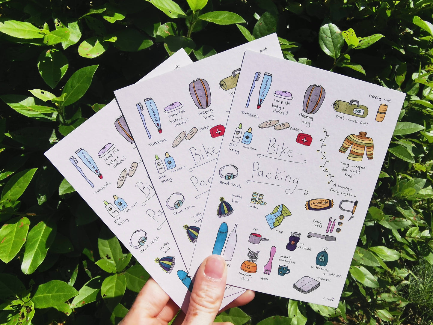 Bikepacking postcards