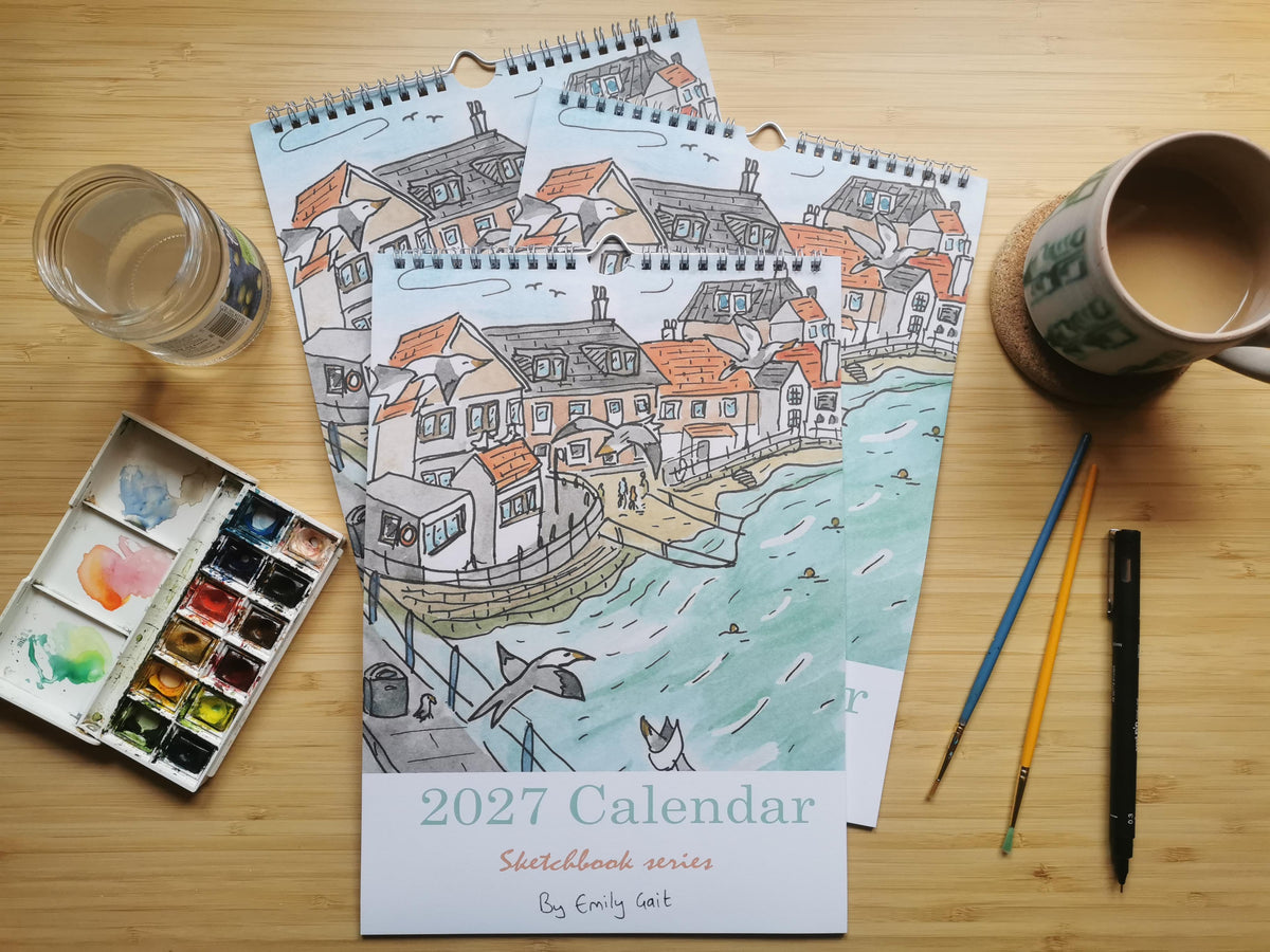 2027 Calendar - Sketchbook series