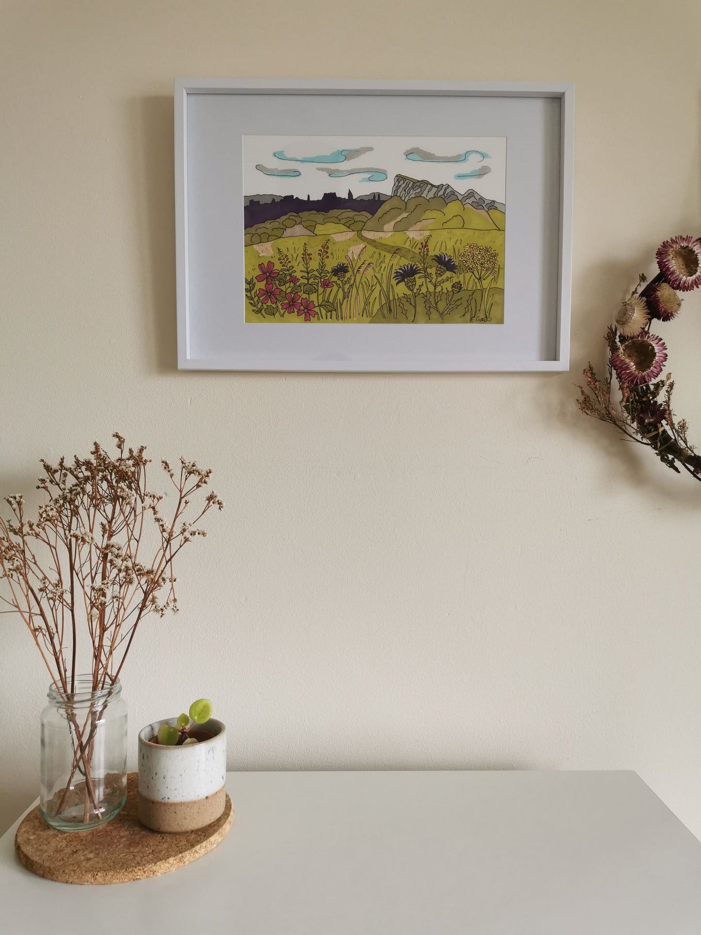 Print Salisbury Crags - Illustration - Giclée Print