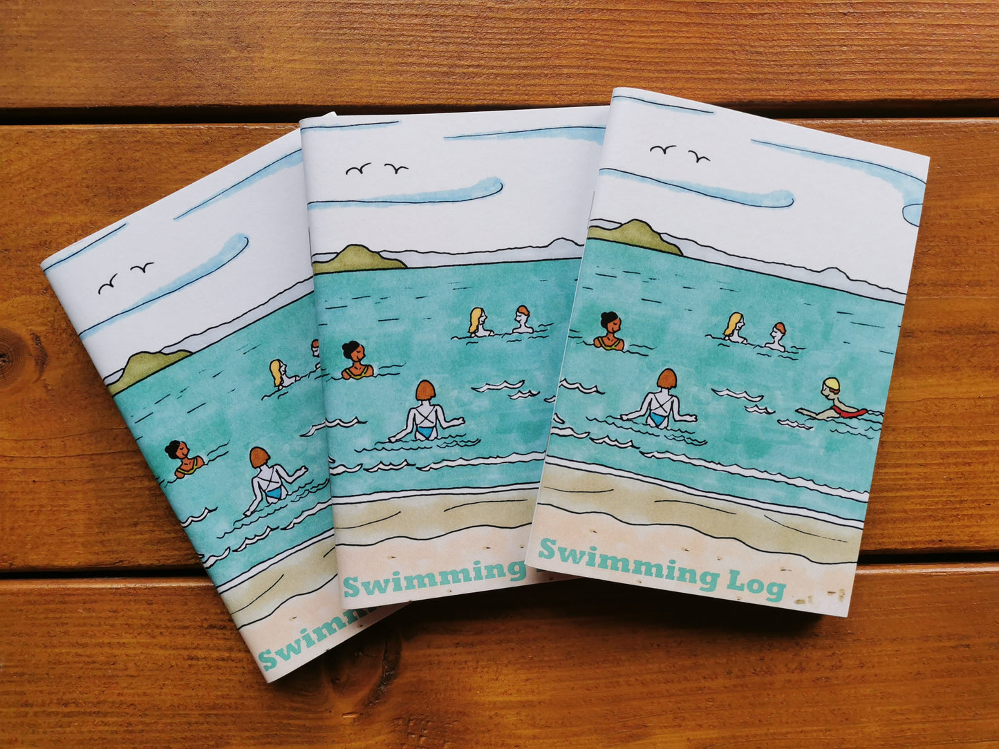 Swimming Log Notebook - A6 blank pages