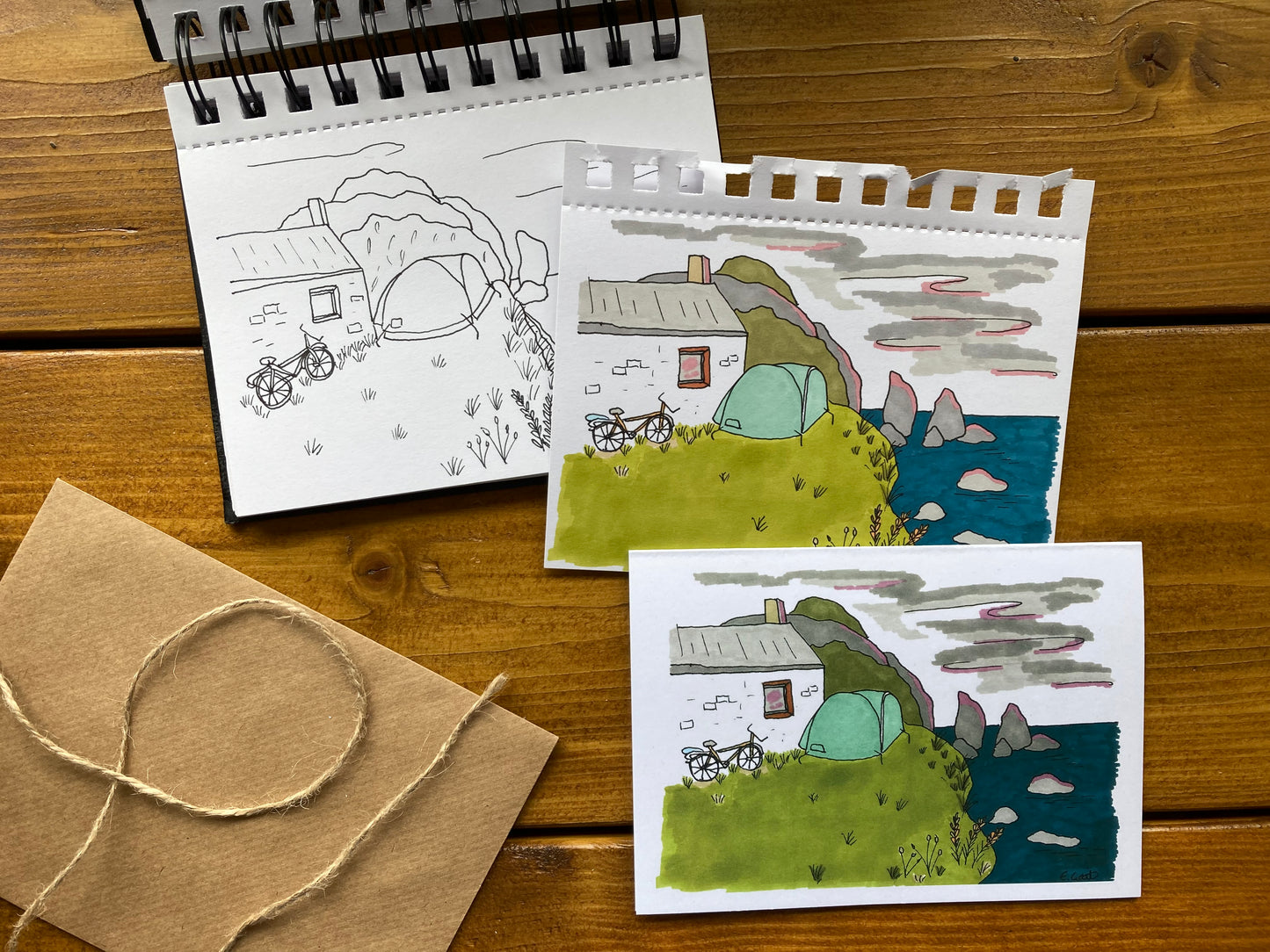 Wild Camping Scotland Greeting Card
