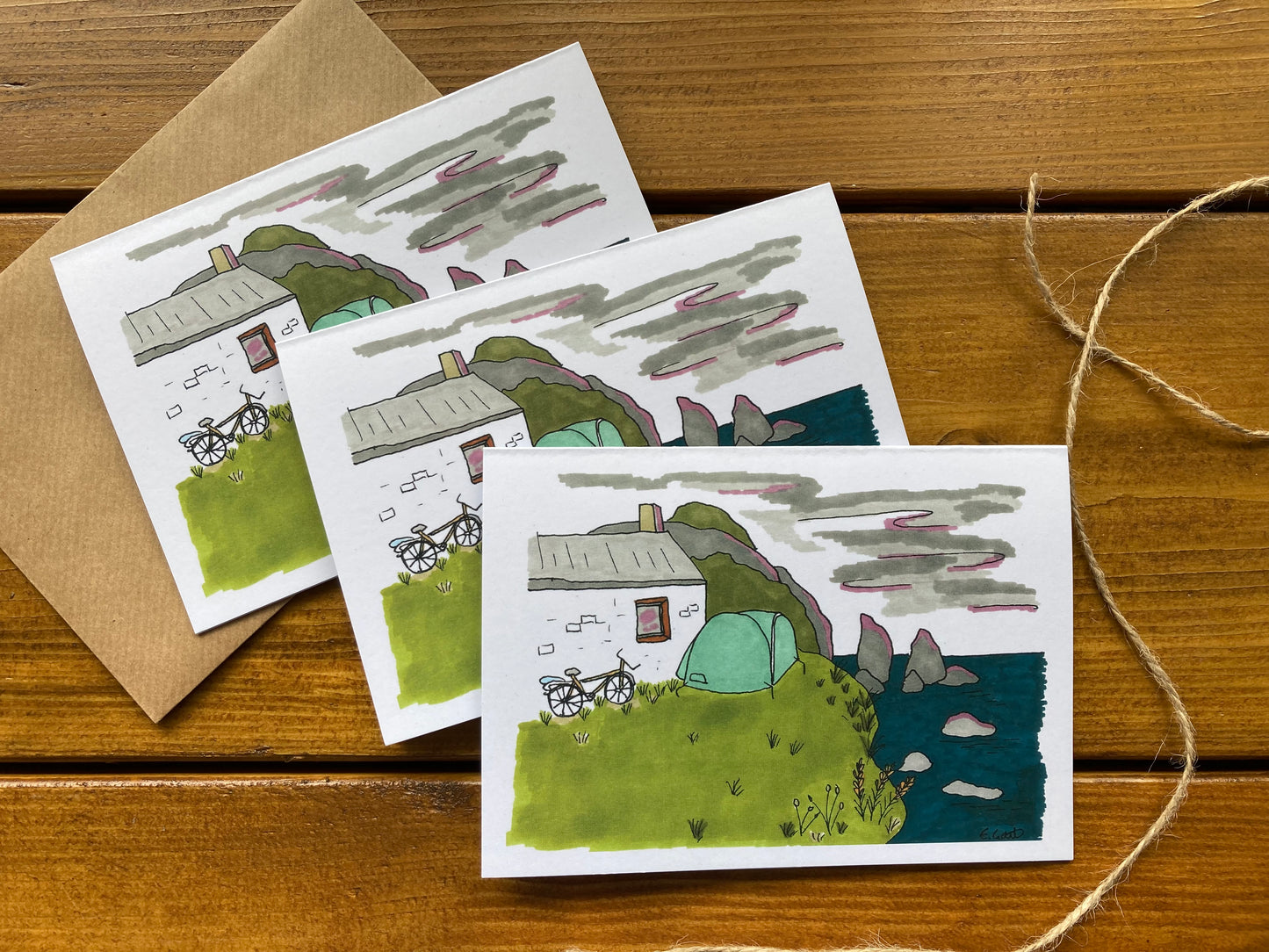 Wild Camping Scotland Greeting Card