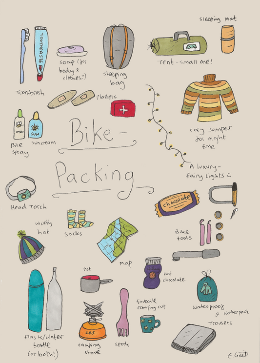 Bikepacking postcards