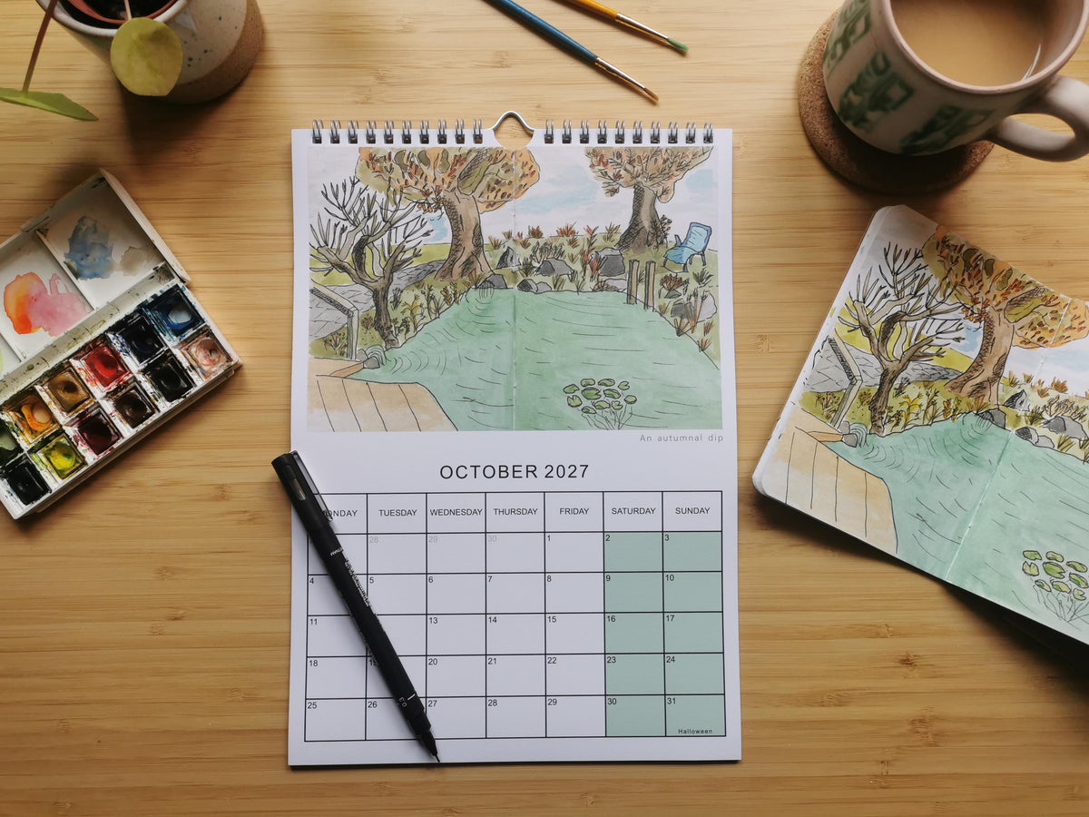 2027 Calendar - Sketchbook series