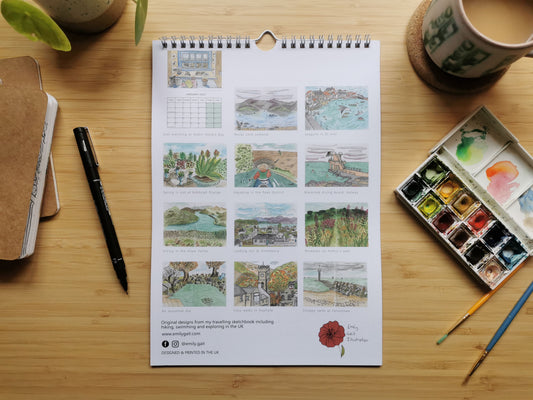 2027 Calendar - Sketchbook series