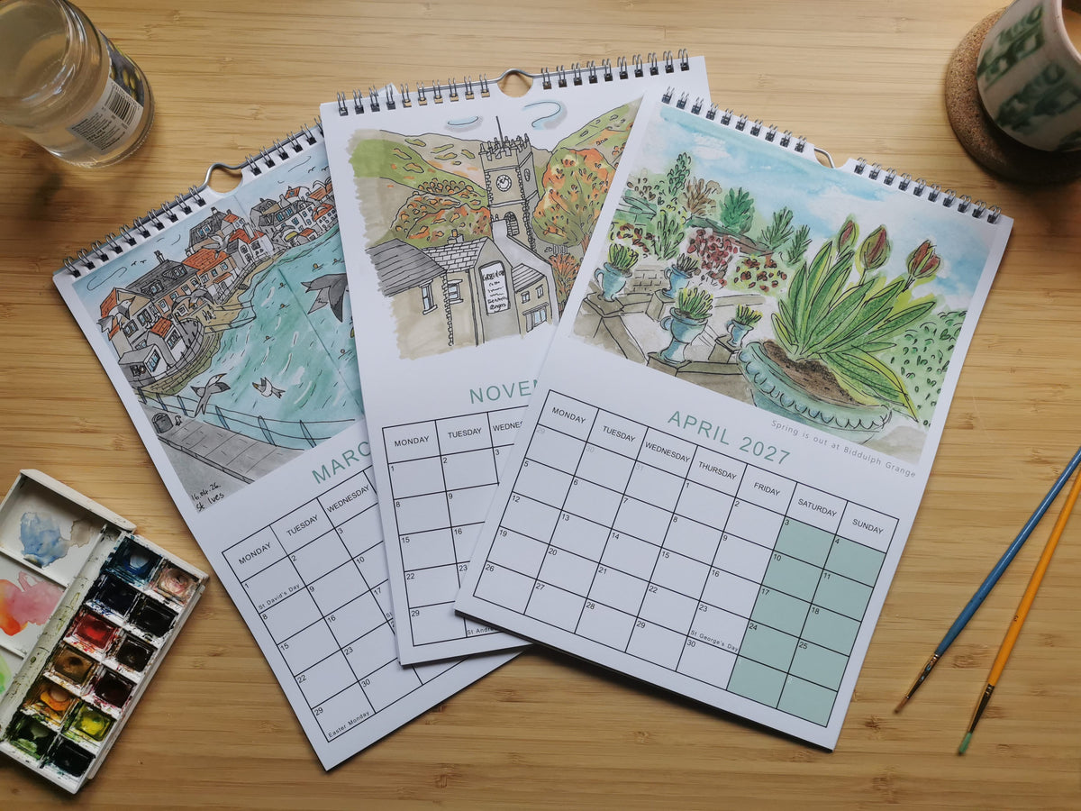2027 Calendar - Sketchbook series