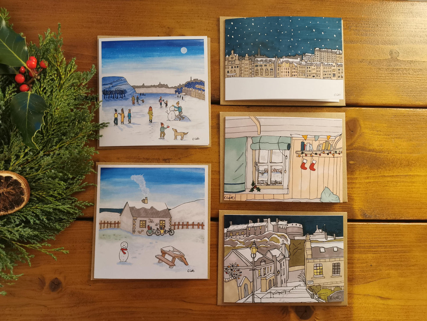 Christmas Cards - Set of 5
