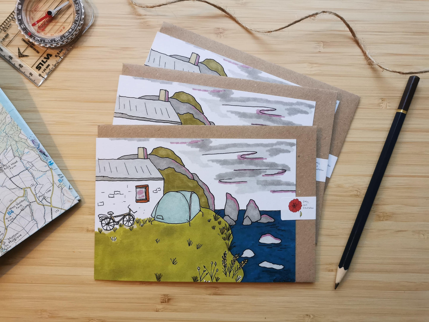 Wild Camping Scotland Greeting Card