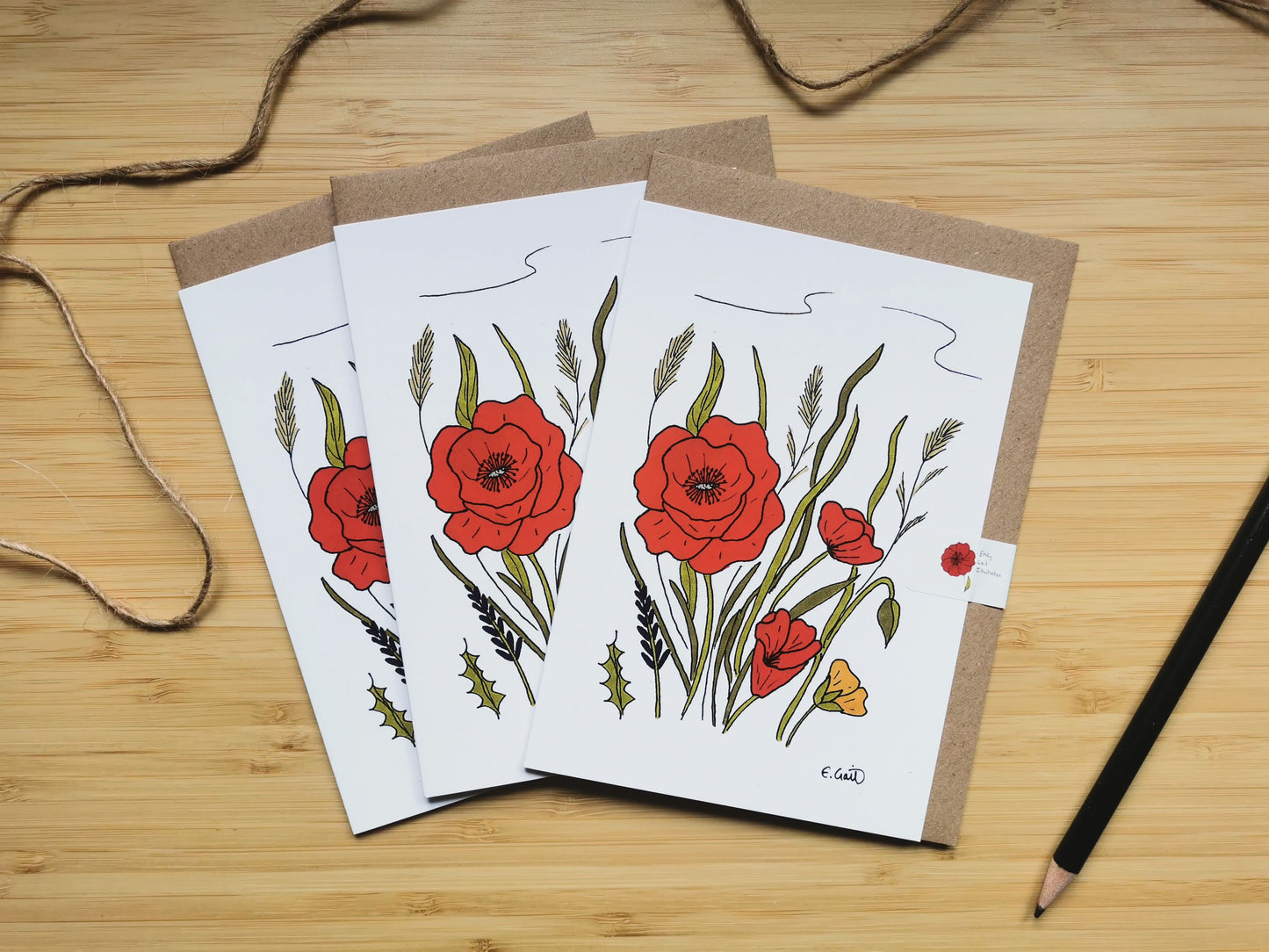 Wild Poppies Greeting Card