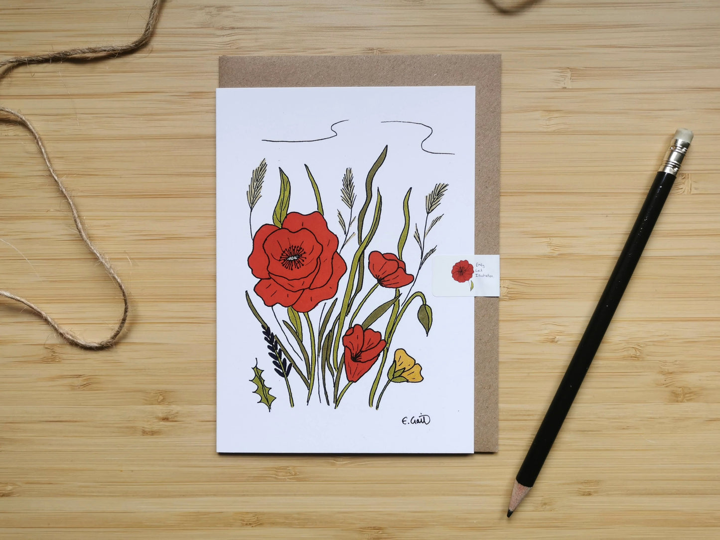 Wild Poppies Greeting Card