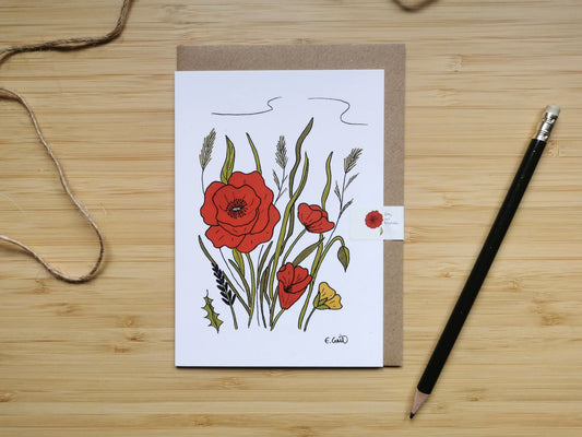 Wild Poppies Greeting Card